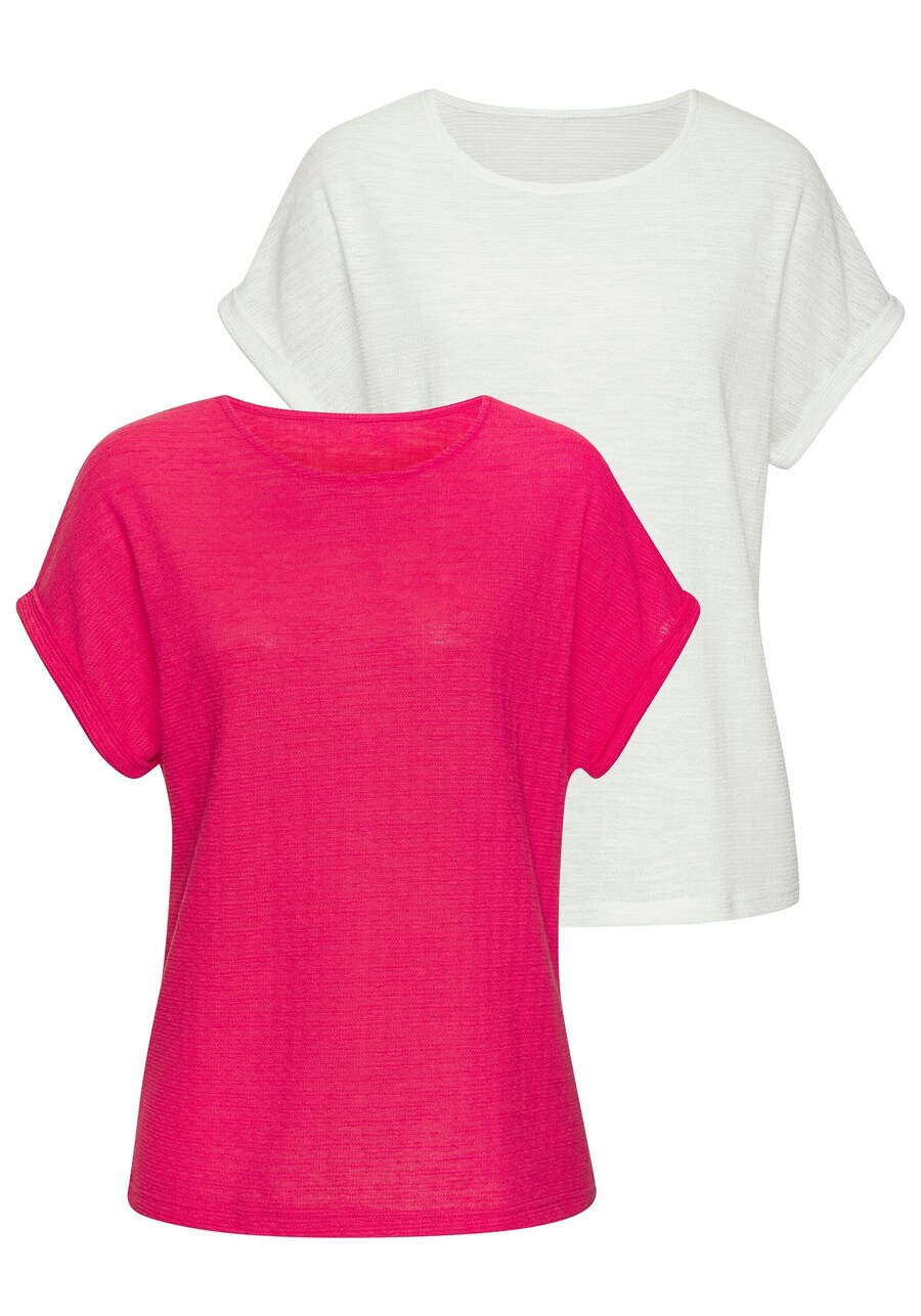 

Рубашка VIVANCE, цвет Dark pink/White