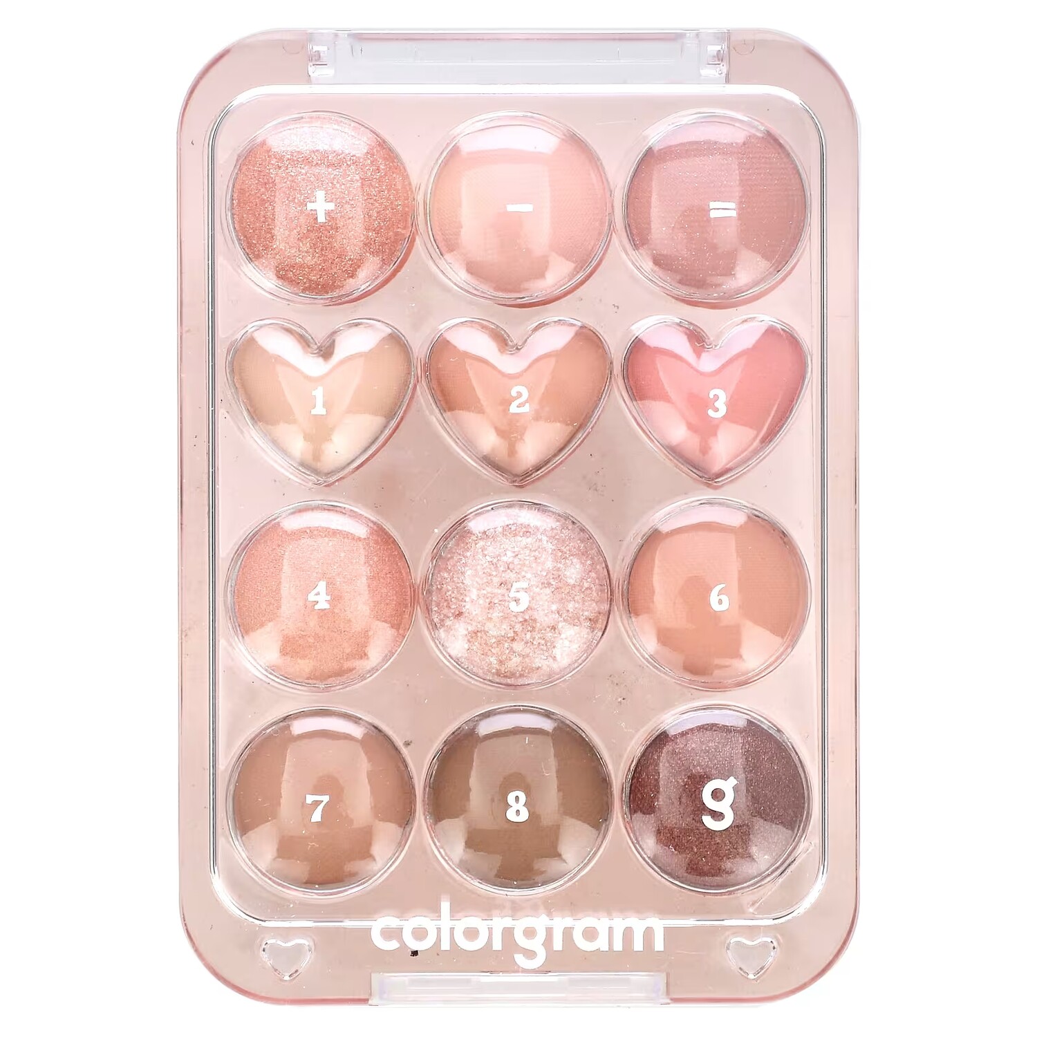 

Тени для век Colorgram 01 Peach + Coral = Love (9,9 г)