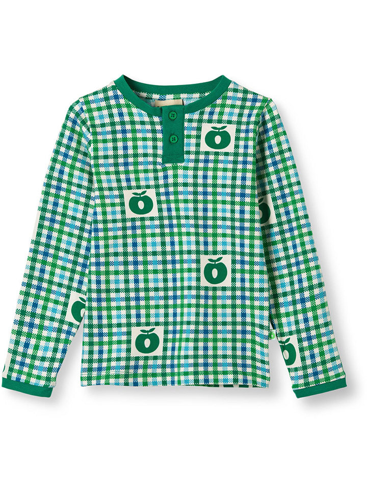 

Småfolk Футболка с длинными рукавами "Вагенер" зеленого цвета