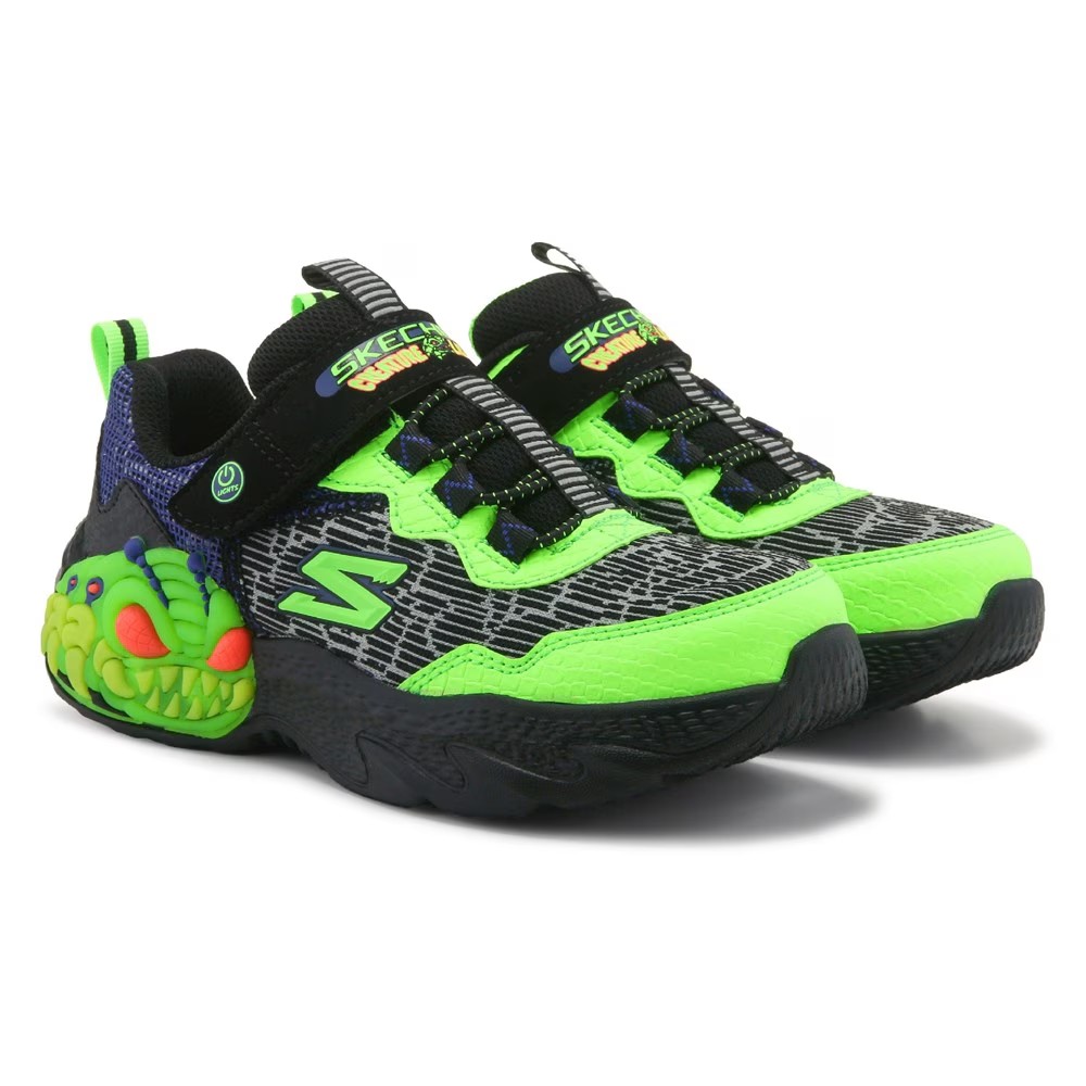 

Кроссовки Creature lights для маленьких/больших детей Skechers, черный