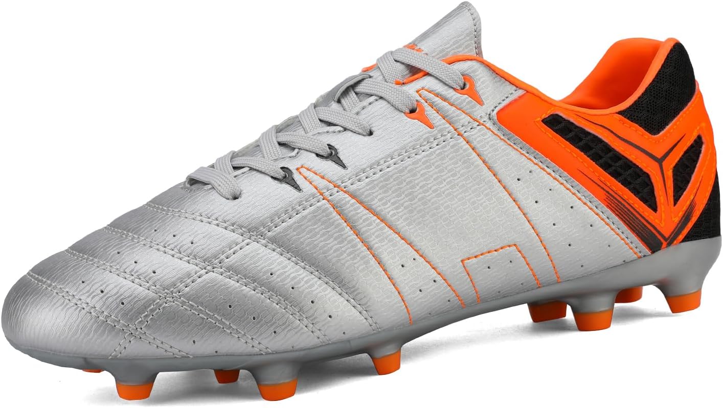 

Мужские спортивные легкие футбольные кроссовки DREAM PAIRS с шнуровкой для улицы, черный/оранжевый