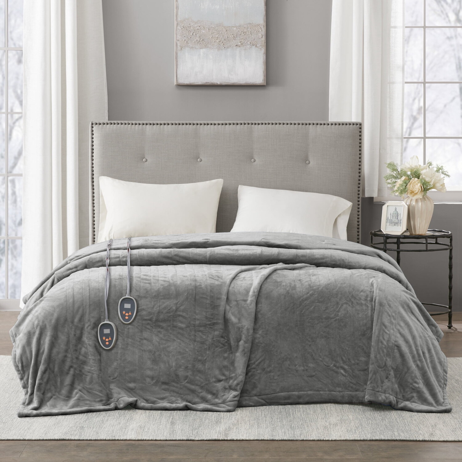 

Одеяло электрическое BeautyRest Elect, серый
