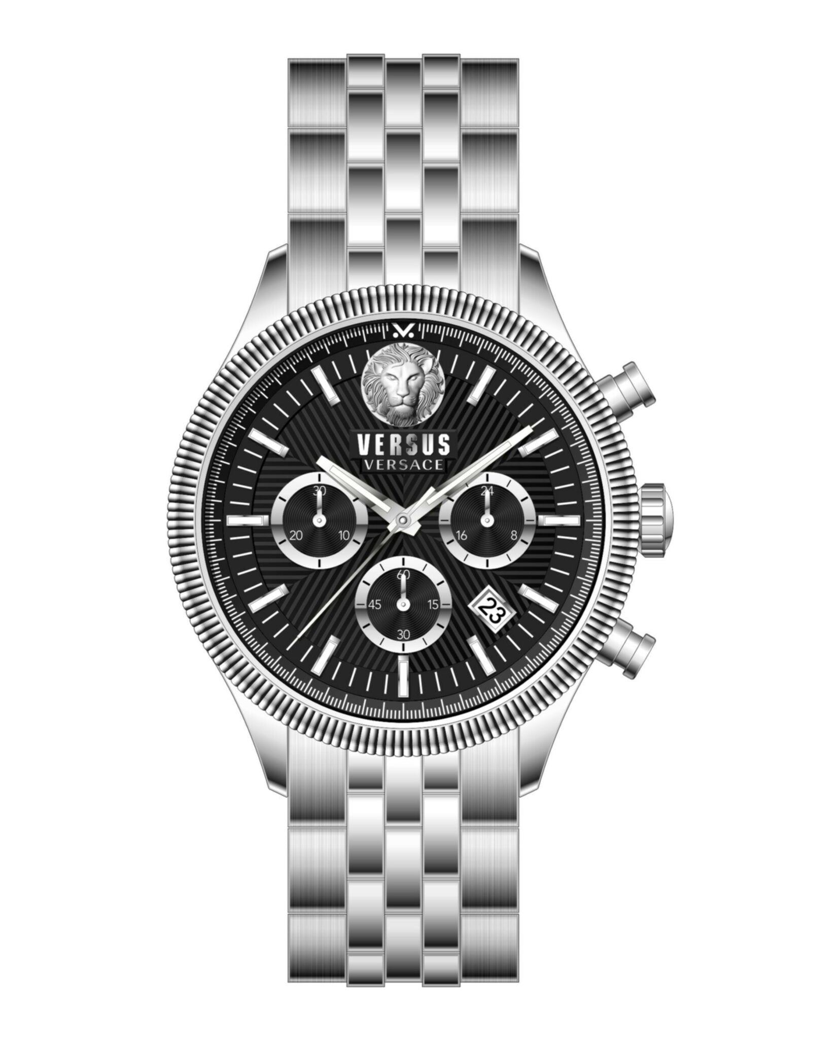 

Часы Colonne Chronograph Versus Versace, цвет silver/stainless steel/black