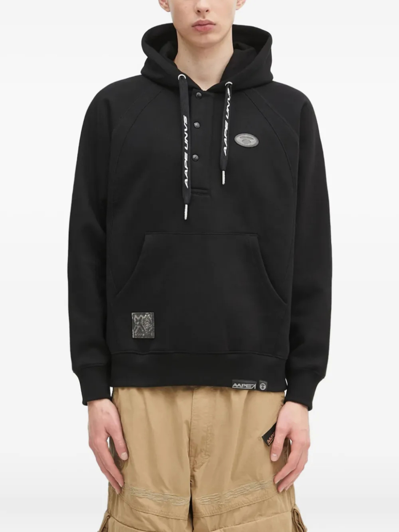 

Толстовка с логотипом AAPE BY *A BATHING APE Moonface, черный