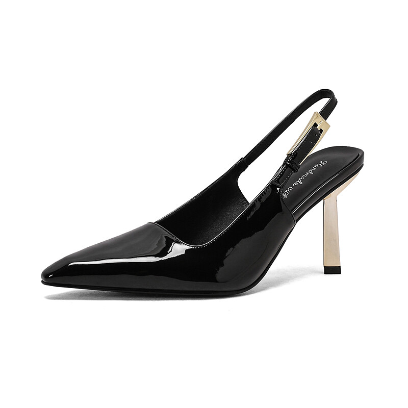 

Туфли женские на высоком каблуке Pvaj, цвет Black 6 cm