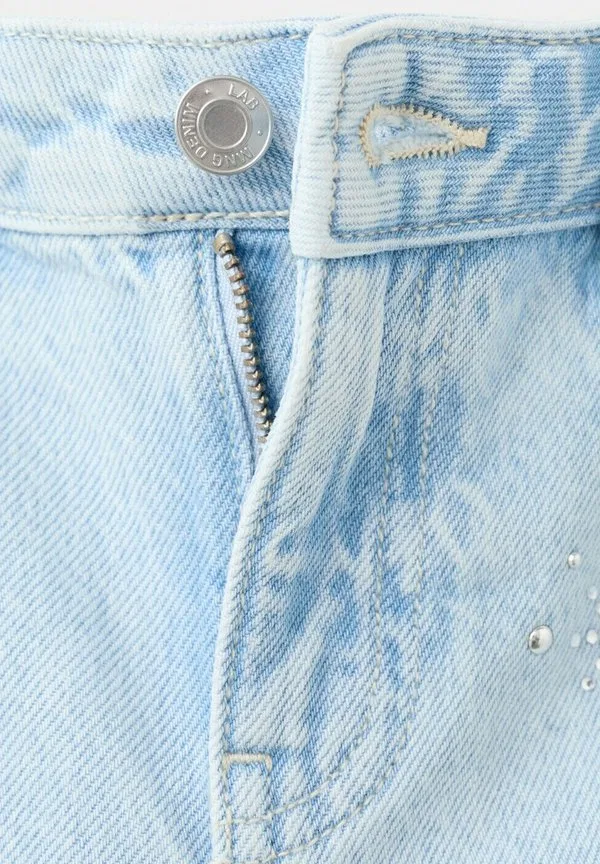 Детские джинсовые шорты Mango Kids, Light Blue — фото 4