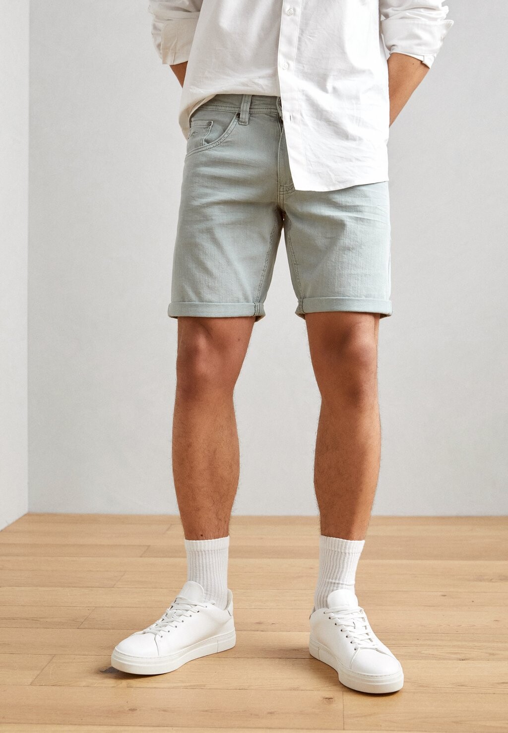 

Джинсовые шорты INDICODE JEANS, цвет grey slate