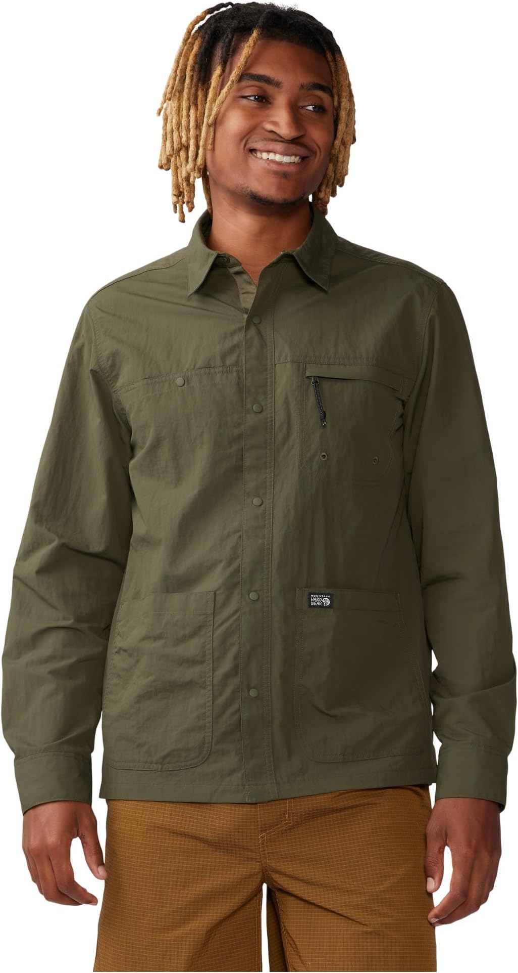 

Рубашка Mountain Hardwear Stryder Long Sleeve Shirt, цвет Dark Pine