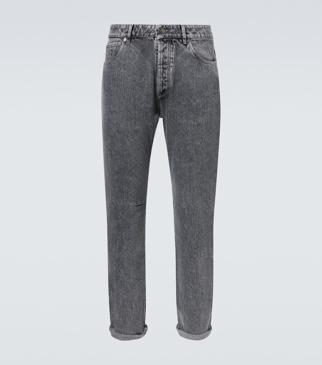 

Средневысокие узкие джинсы Brunello Cucinelli, C9015