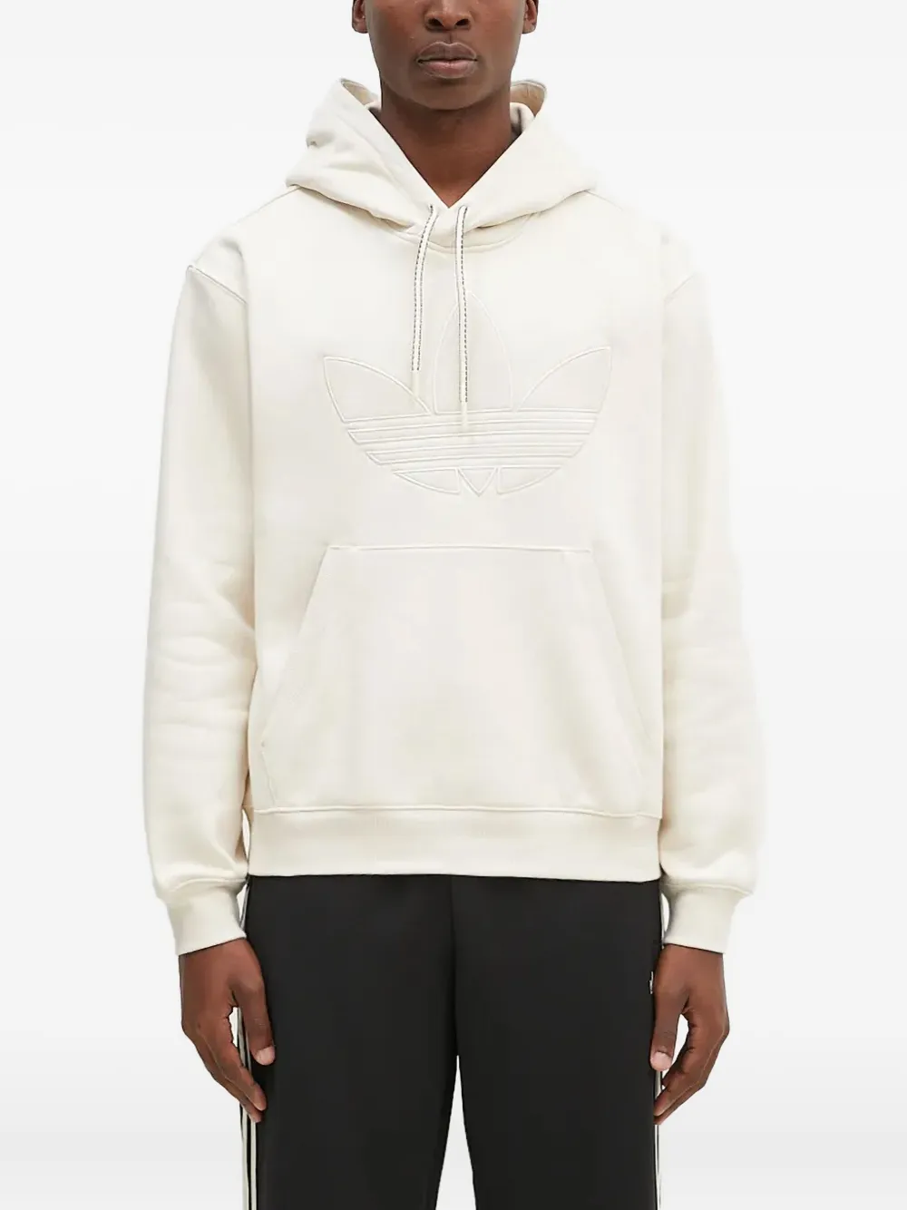 

Худи с тисненным логотипом adidas, белый