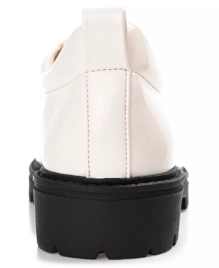 Женские оксфорды Zina Lace Up Lug Sole Journee Collection, коричневый/бежевый — фото 3