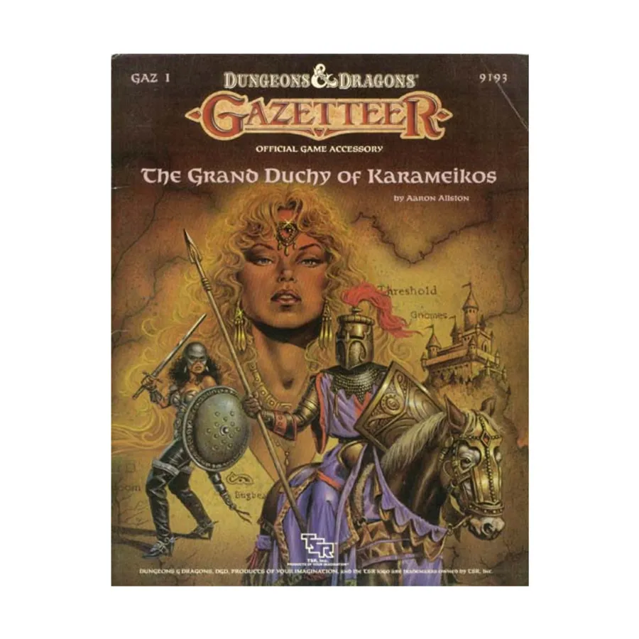 

Модуль Grand Duchy of Karameikos, Basic Dungeons & Dragons (Original Edition) - Gazetteers