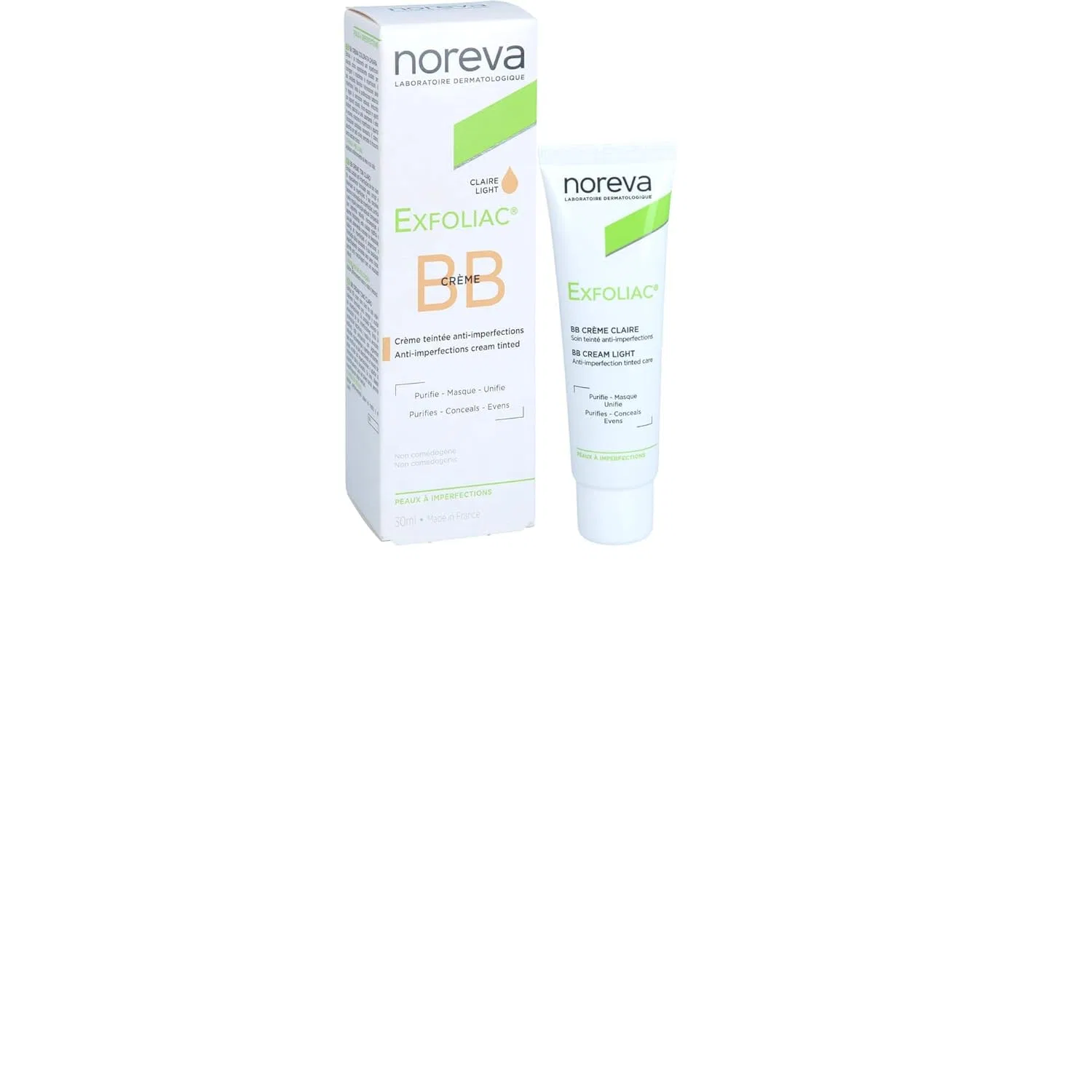 BB-крем Exfoliac Claire / Light Noreva Exfoliac, Ivory — фото 3