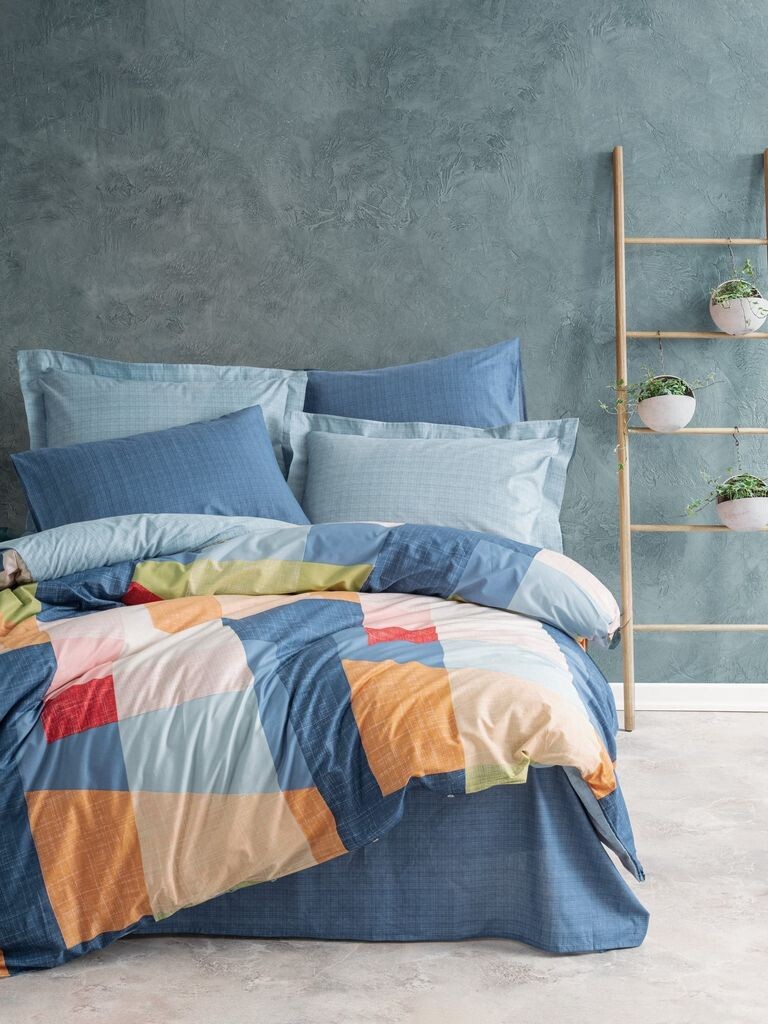 

L'Essentiel Linge de Maison, Cosy - Blue, Комплект пододеяльников Ranforce Super King (FR), синий, 100 % ХЛОПОК RANFORCE, 260 x 220 см