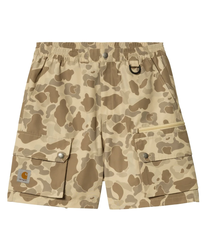 

Шорты с узором, эластичным поясом и логотипом. Carhartt Wip, коричневый