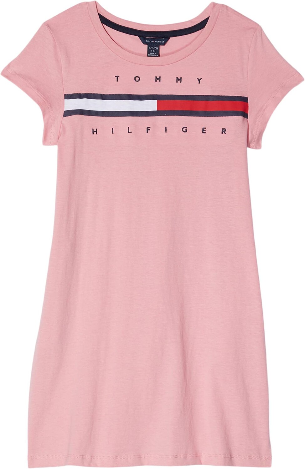 

Платье Tommy Hilfiger Pieced Flag Tee Dress, цвет Sea Pink