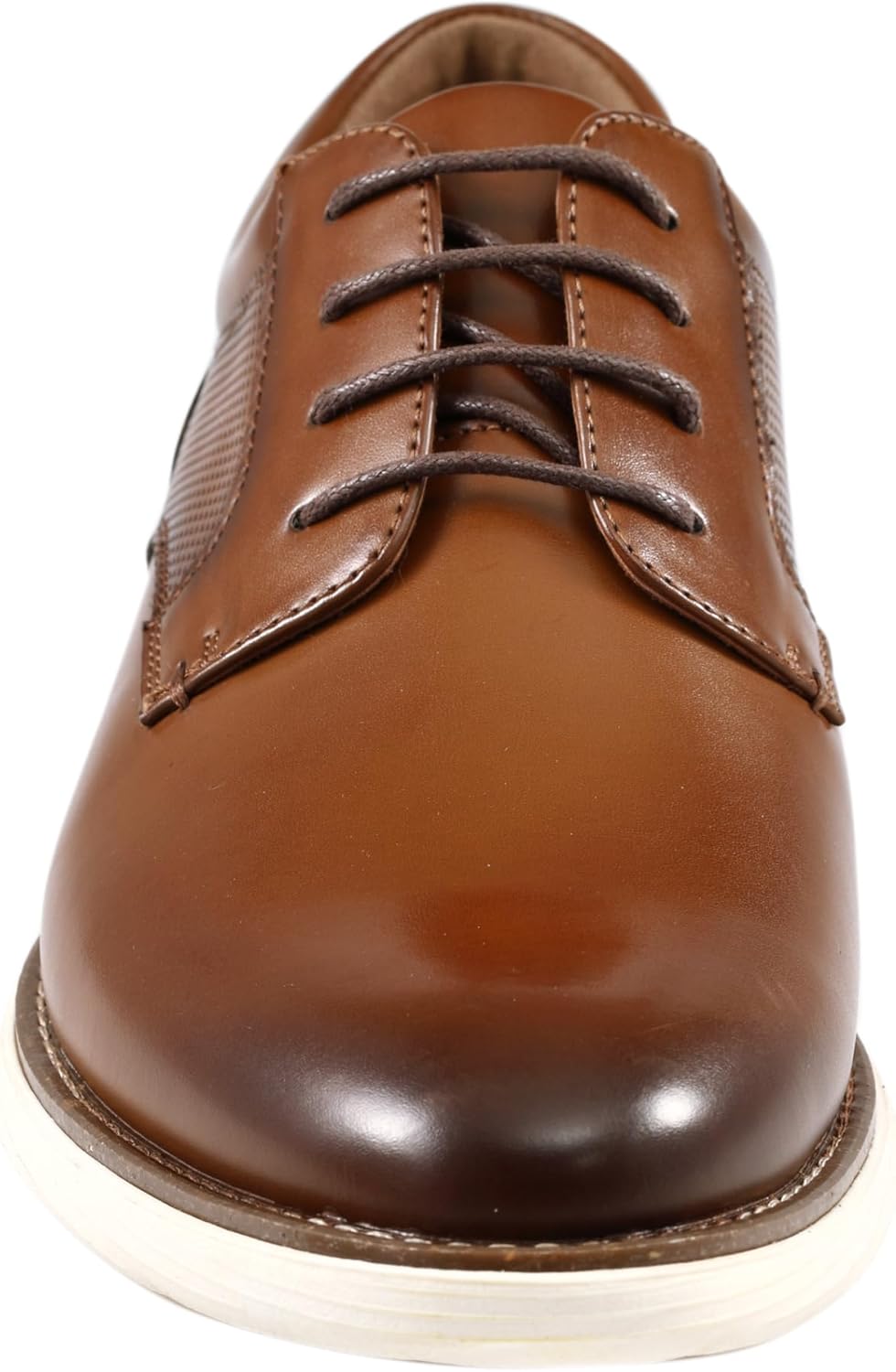 Мужские повседневные туфли Amali на подскоке - лоферы для мужчин, Cognac Lace-up (Alec) — фото 4