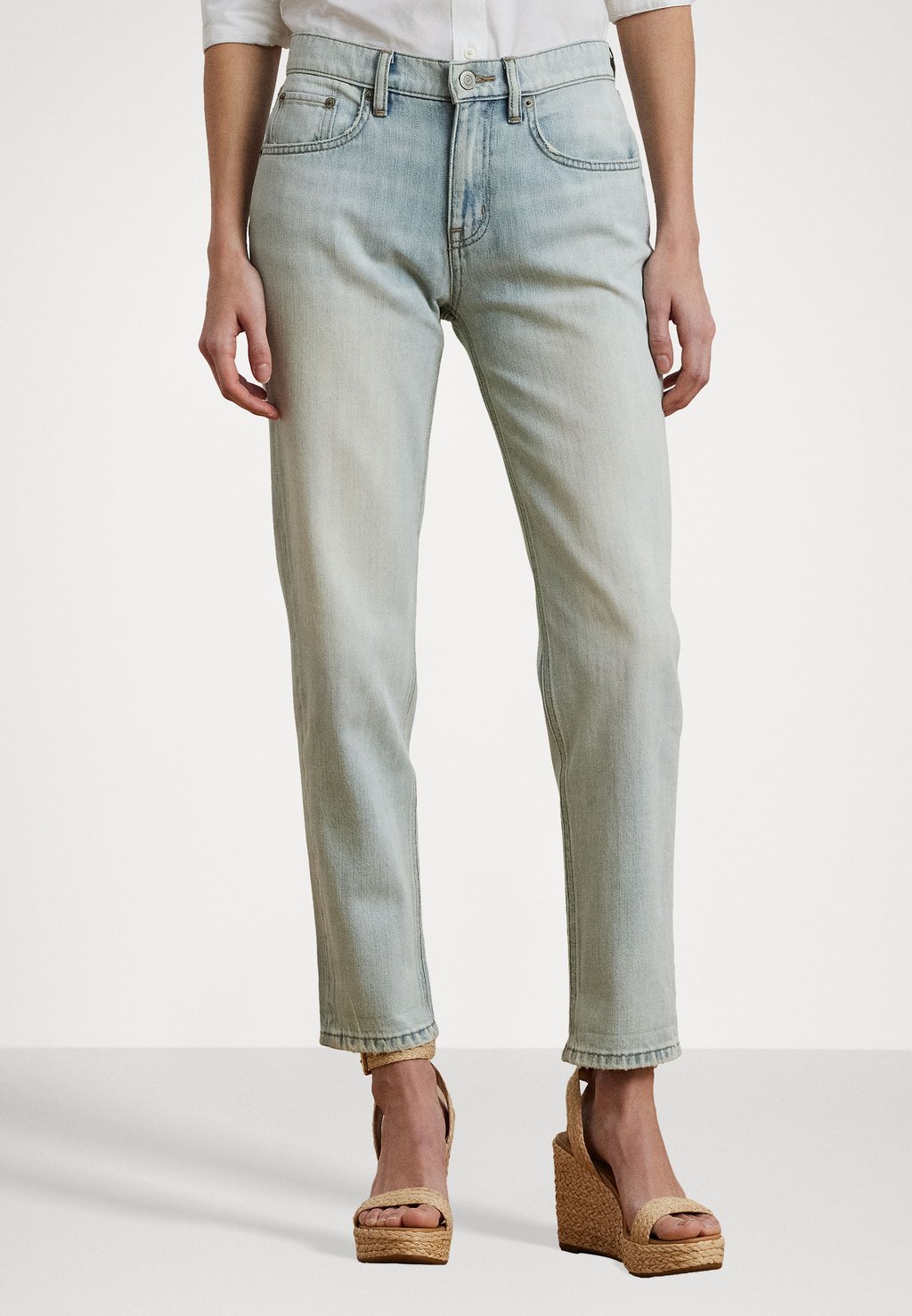

Джинсы мом RELAXED TAPERED JEAN Lauren Ralph Lauren, синий