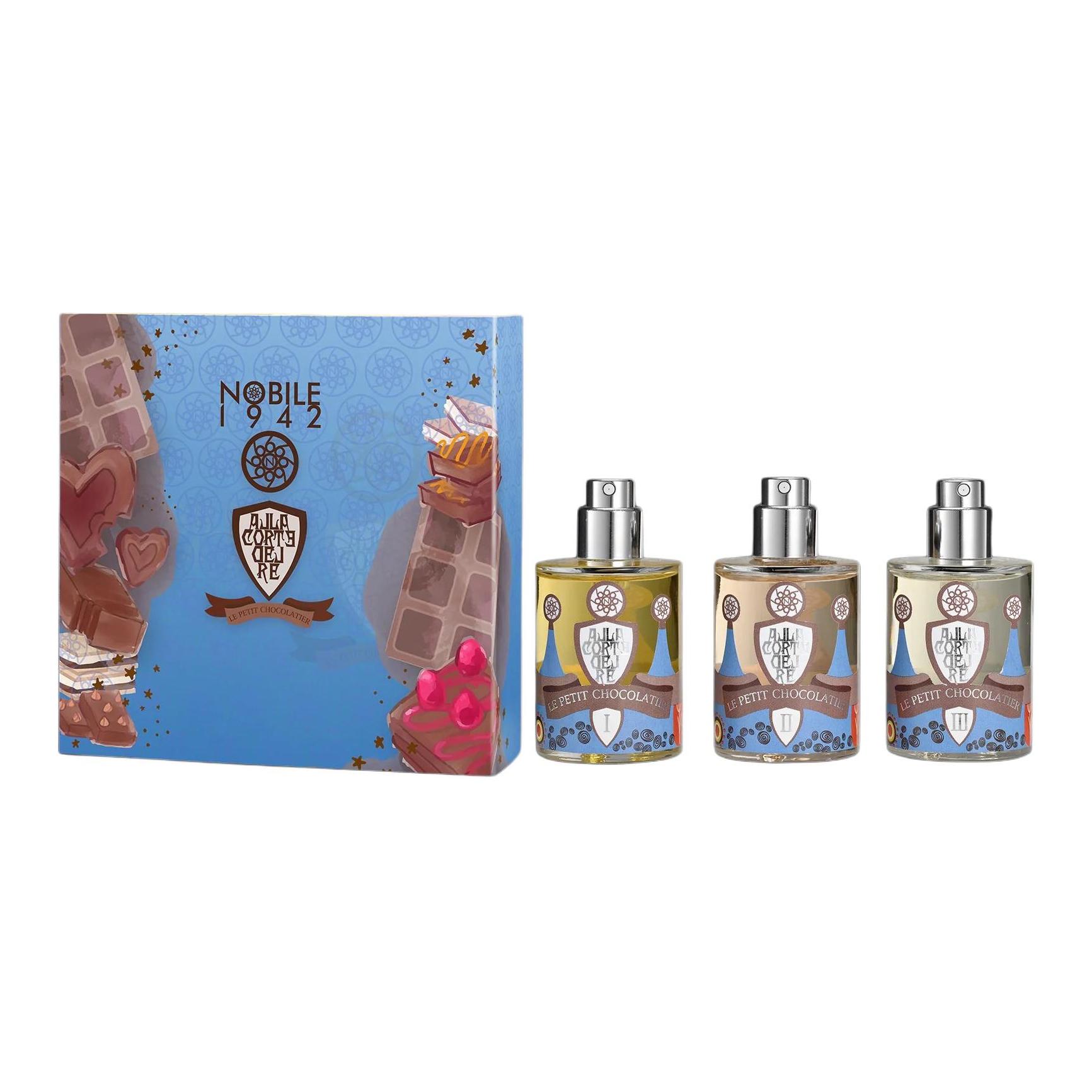 

Eau de toilette praline dark chocolate gourmet notes 30ml+30ml+30ml NOBILE 1942