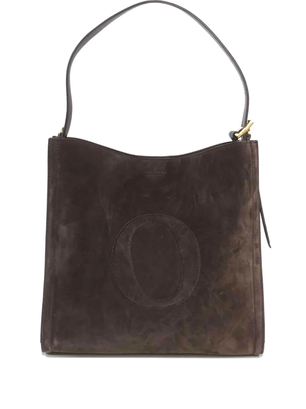 

Сумка-тоут из замши с регулируемым ремнем Orciani, коричневый