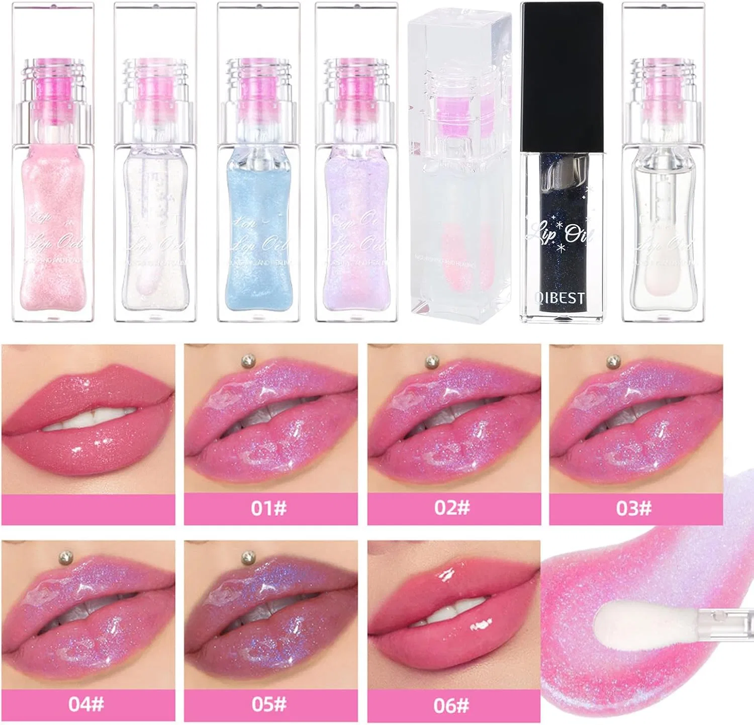 Масло для губ Color Changing Lip Oil UncleS, 1 г, Style5 — фото 2