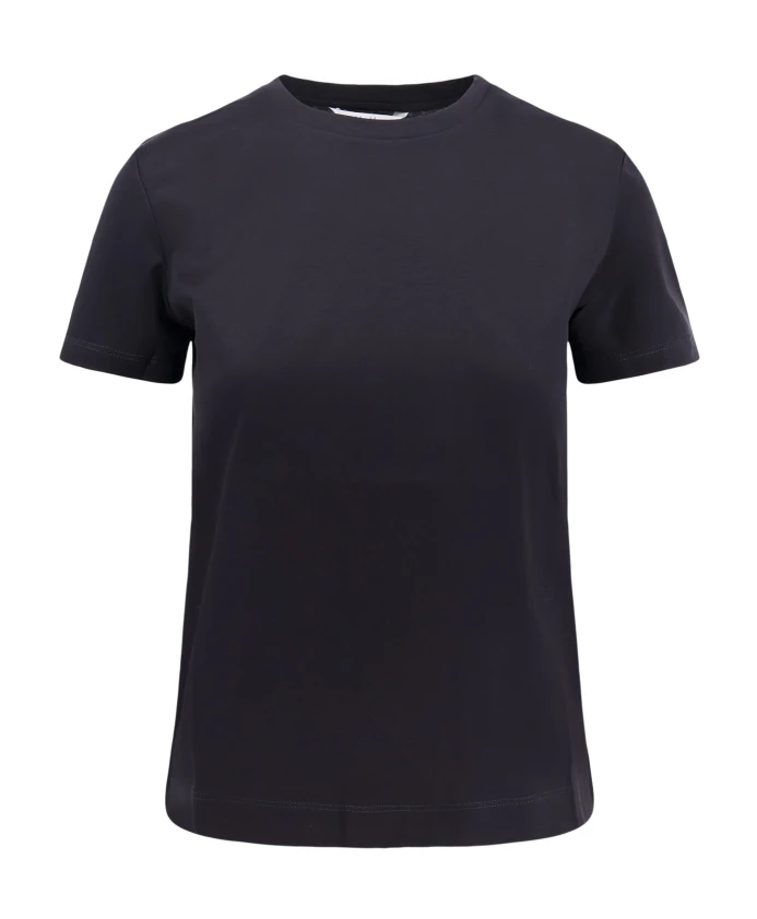 

Черная футболка с вышивкой на передней части. Max Mara, черный