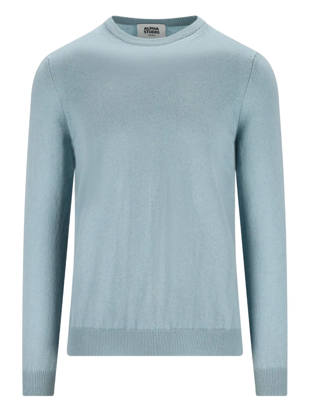 

Кашемировый свитер с круглым вырезом Alpha Studio, синий