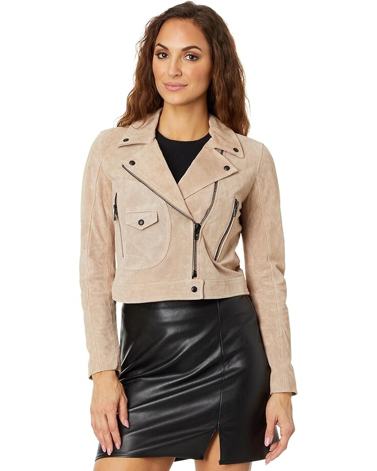 

Куртка Blank NYC Real Suede Moto with Pockets, кэмел
