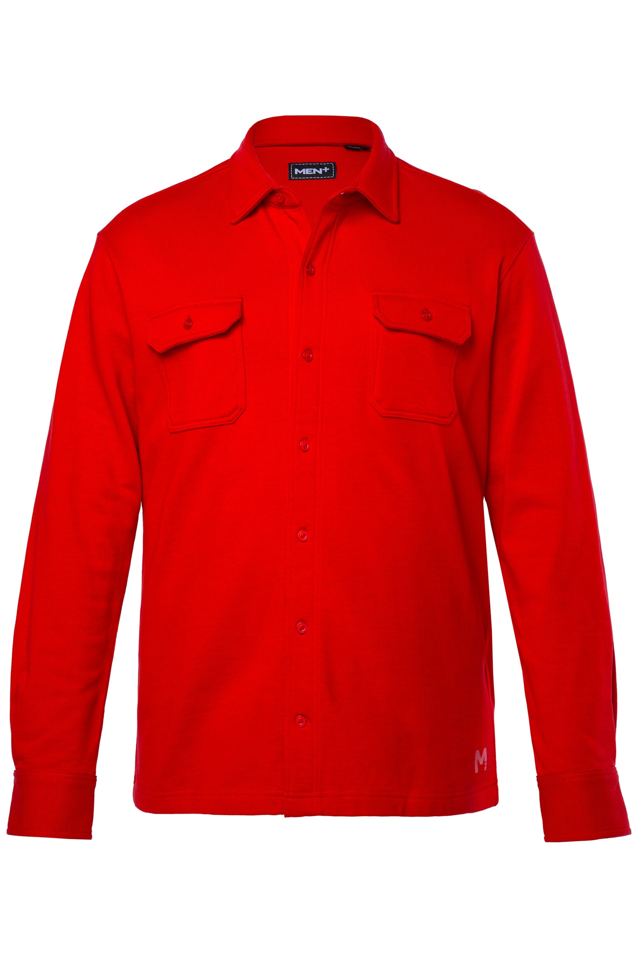 

Men Plus Рубашка на пуговицах Regular fit в красном цвете