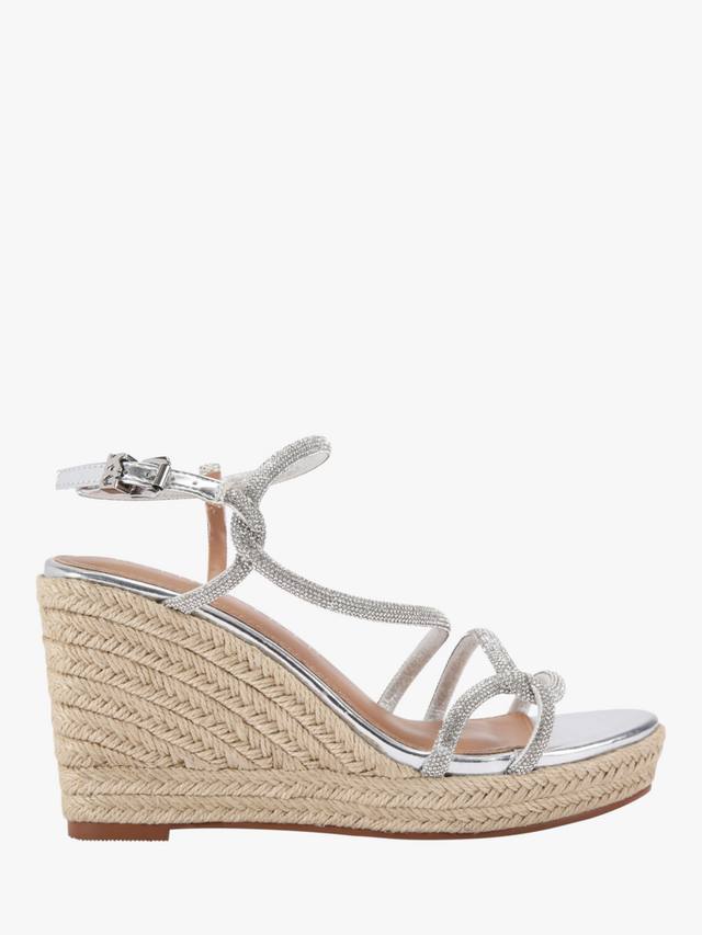 Эспадрильи Primrose на клиновидной подошве KG Kurt Geiger, Silver