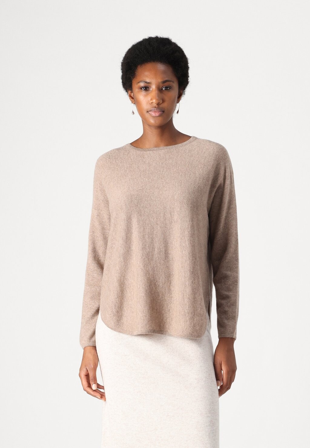 

Джемпер CURVED Davida Cashmere, бежевый