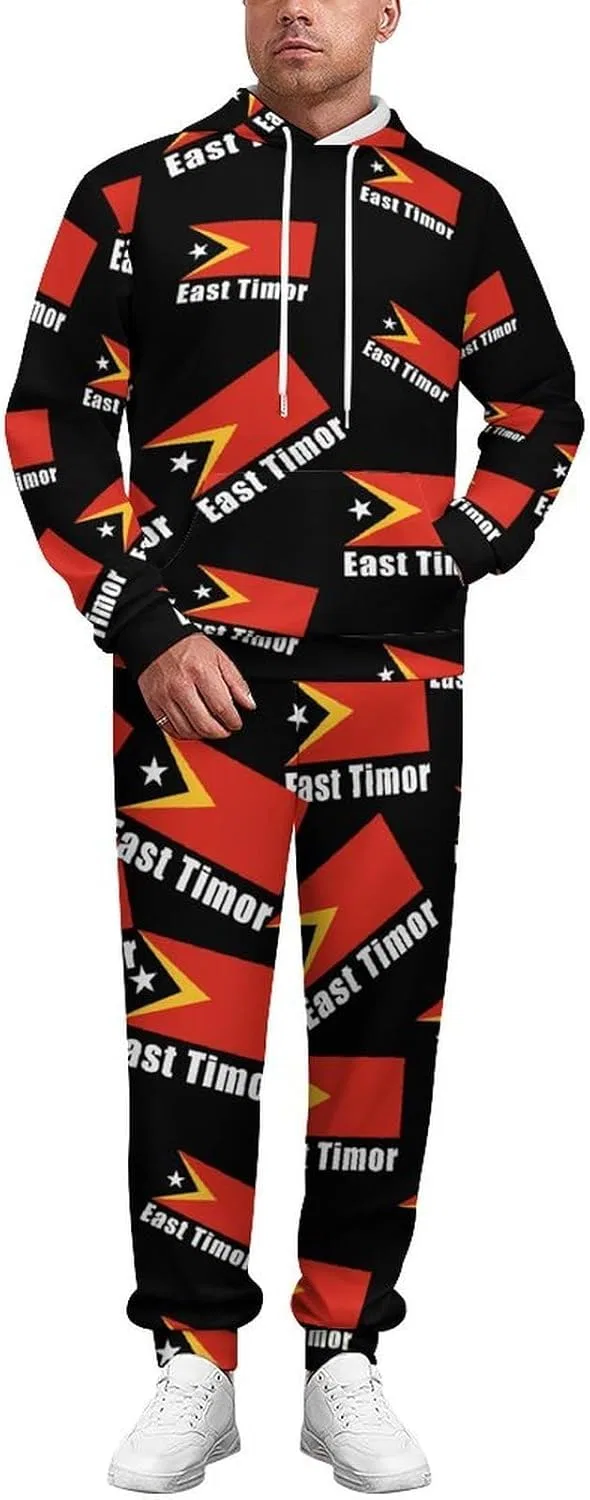 Толстовка и брюки, спортивный костюм East Timor Flag, 2 предмета, Style