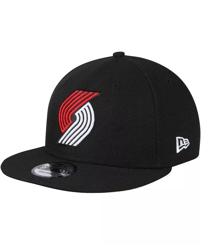 

Мужская черная бейсболка с застежкой-молнией Portland Trail Blazers Official Team Color 9FIFTY New Era