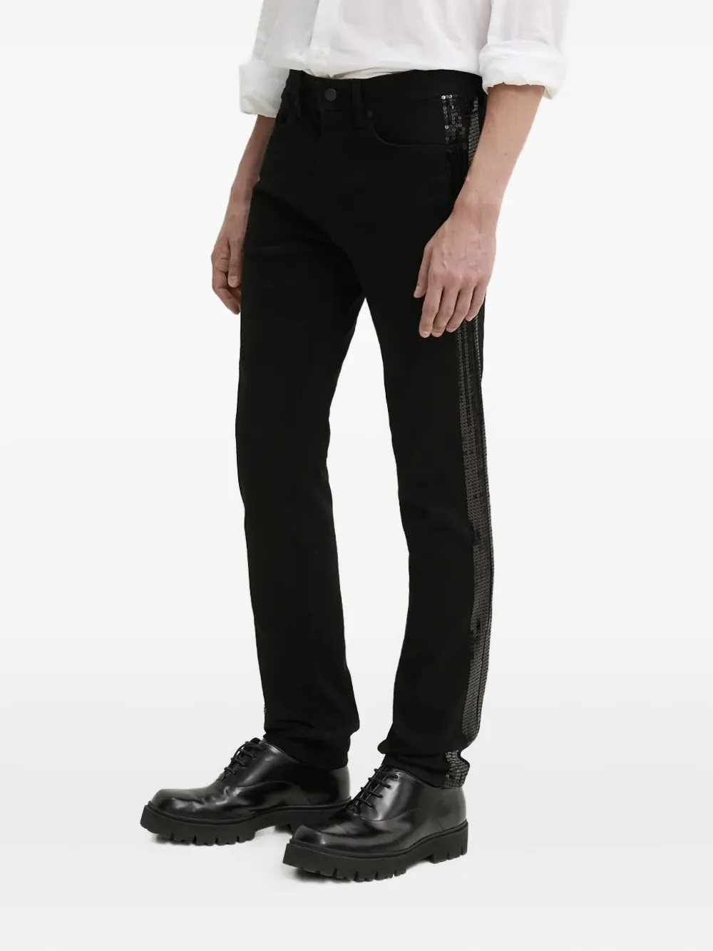 

Джинсы с пайетками Hugo, черный