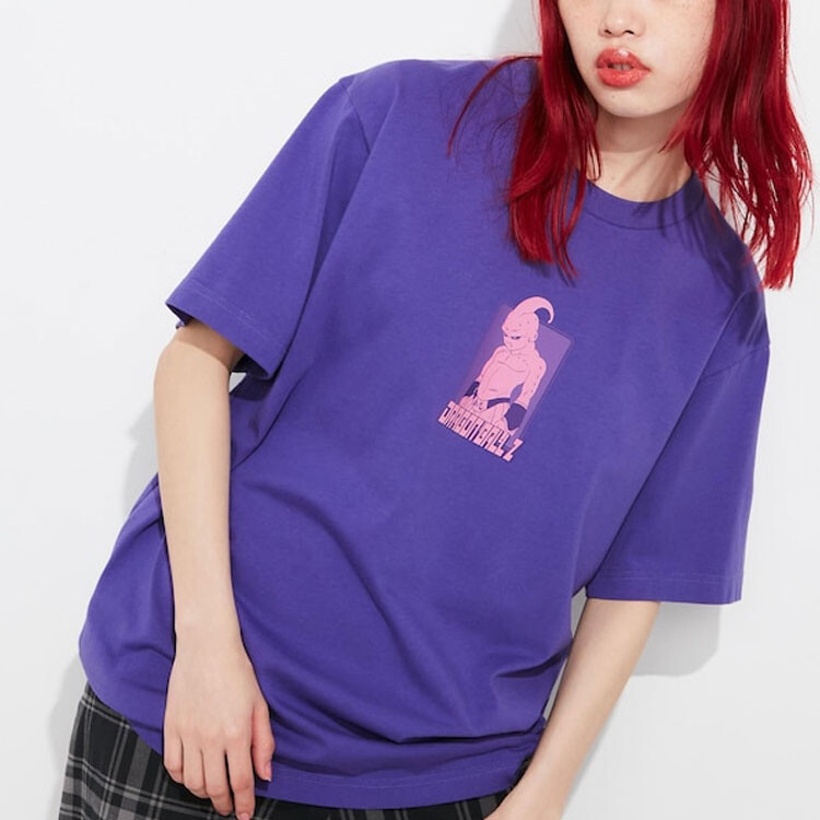 Футболка X Dragon Ball Co-branded SS23, унисекс, фиолетовая Uniqlo, фиолетовый — фото 3