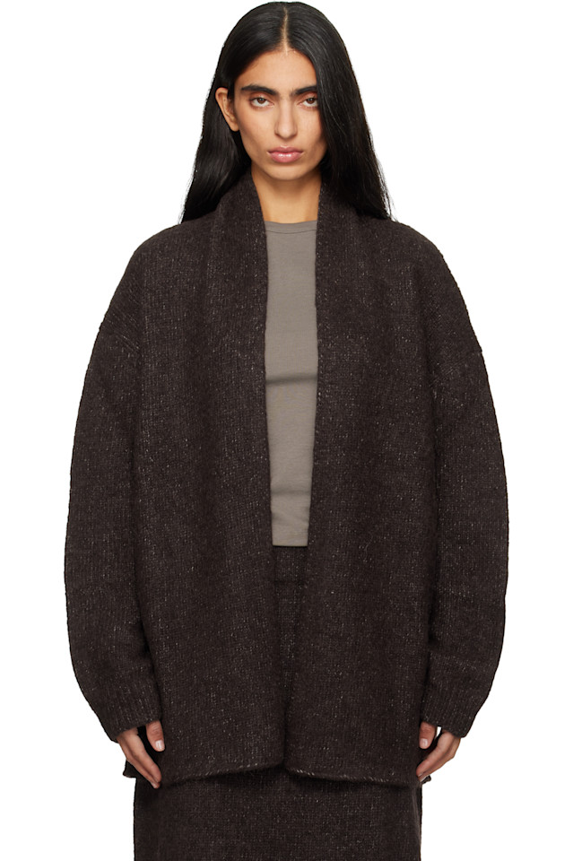 

Lauren Manoogian Кардиган-Шаль из коричневого лофта