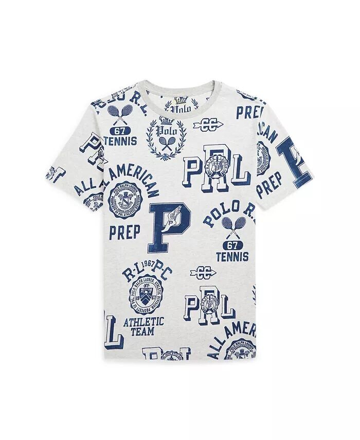 

Футболка из хлопкового джерси с рисунком для мальчиков Big Boys Polo Ralph Lauren, мультиколор