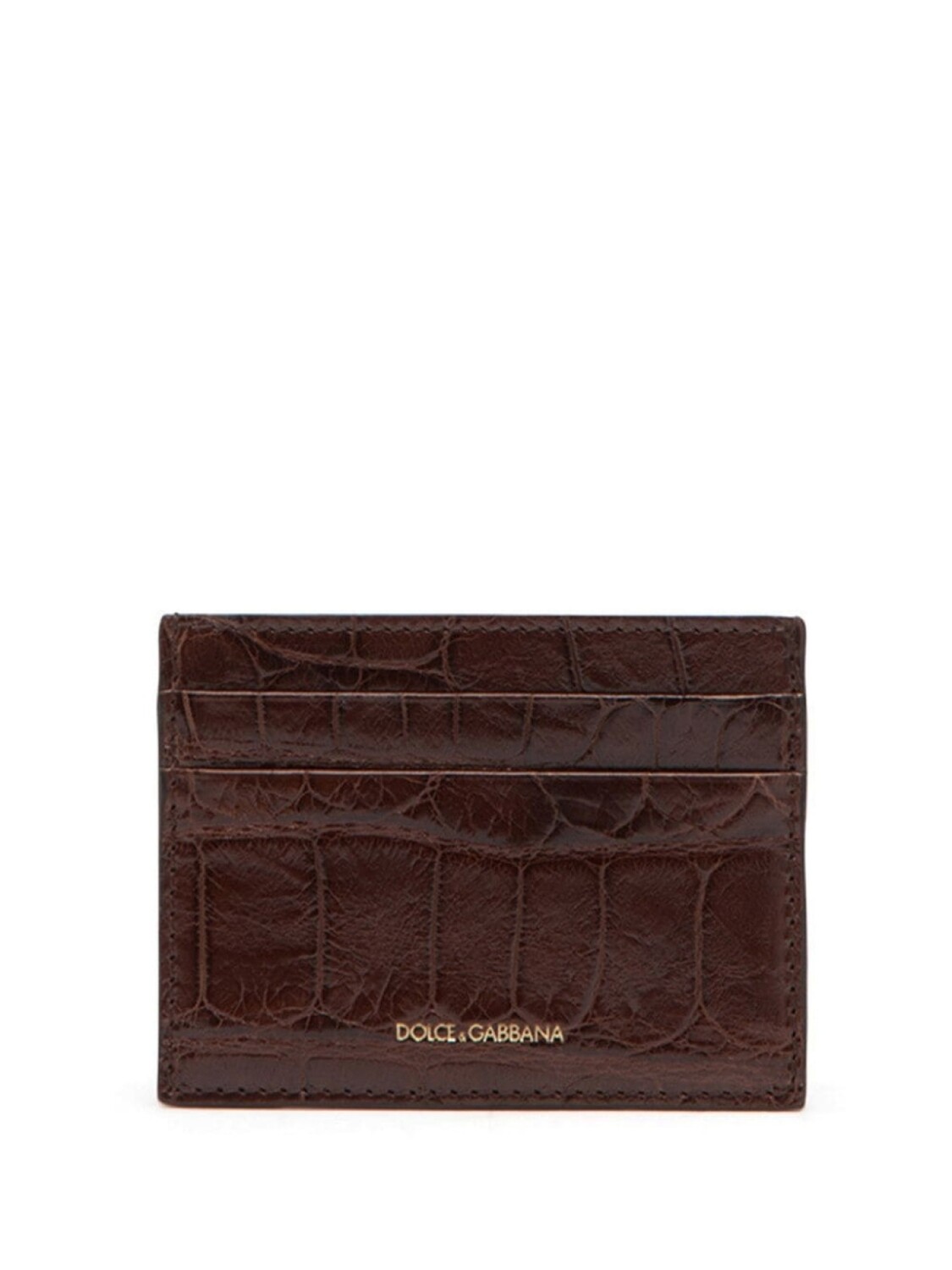 

Dolce & Gabbana картхолдер с логотипом, коричневый