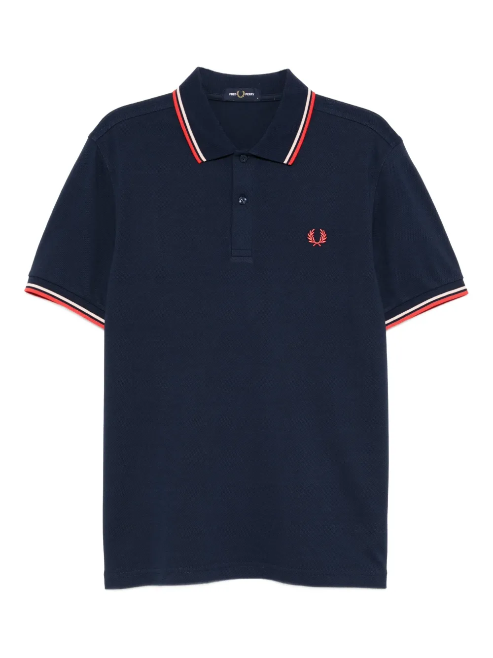 

Рубашка поло с вышитым логотипом Fred Perry, синий