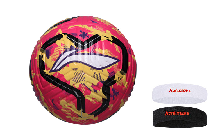 

LINING Размер 5 футбольный мяч TPU бесшовный термосварной унисекс розовый желтый