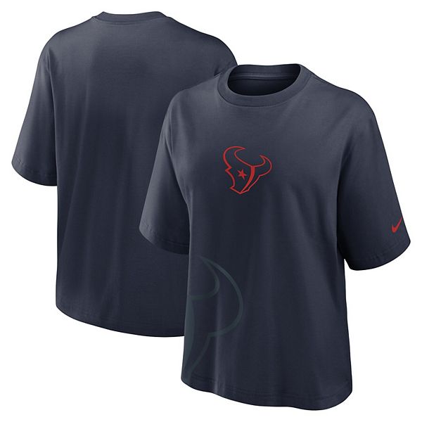 

Женская футболка Houston Texans в боксовом крое, цвет navy Nike, Синий, Женская футболка Houston Texans в боксовом крое, цвет navy Nike