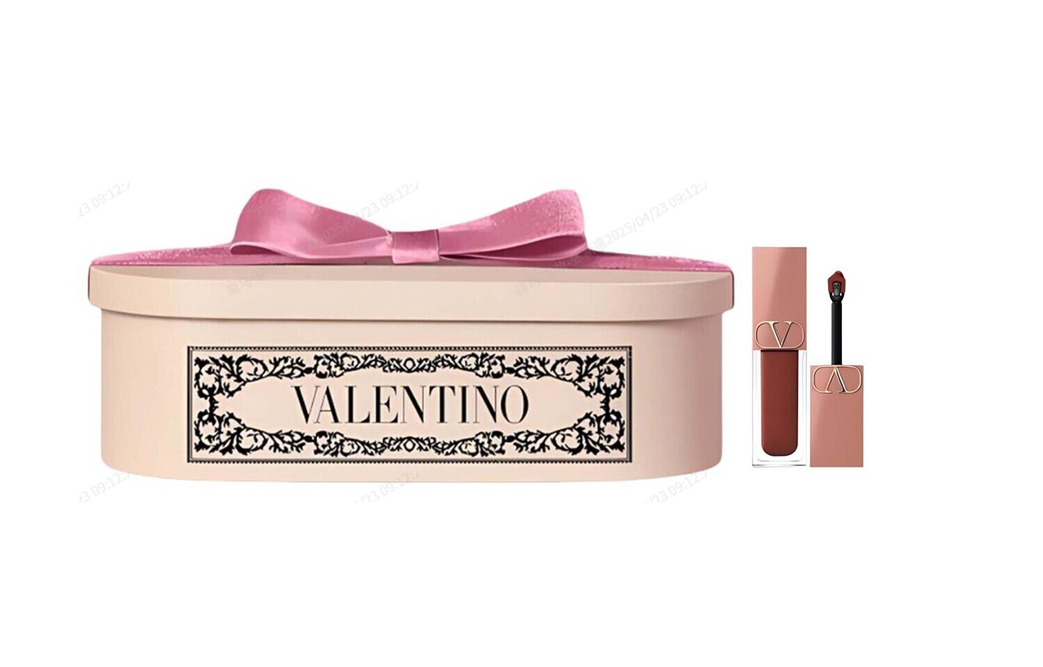 Тюбик матового блеска для губ Box Limited Edition Naked, легко растушевывается, стойкий, 6,5 мл Valentino, #77a — фото 4