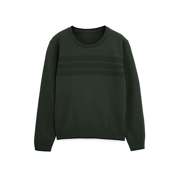 

Свитер с ребристой отделкой Boy's Moto Rawx, Olive