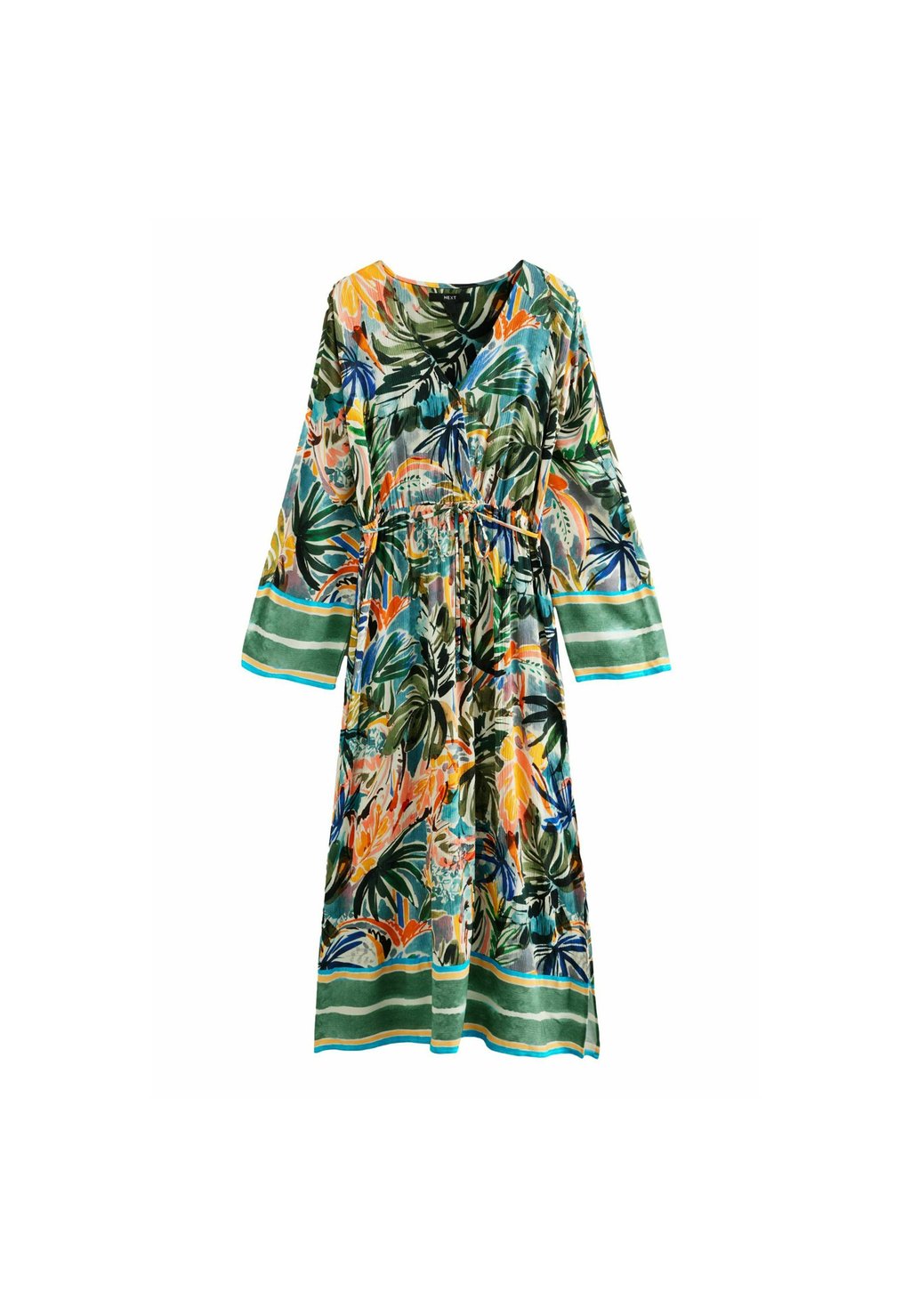

Длинное платье REGULAR FIT - KIMONO SLEEVE TIE WAIST Next, зеленый