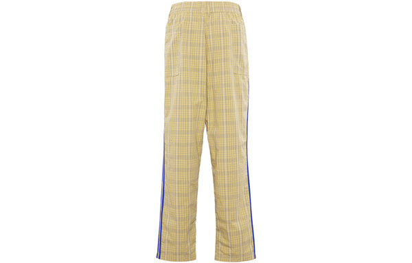 Спортивные штаны adidas originals Mw Tp Contrasting Colors Plaid Straight Loose Sports Pants Beige, цвет creamy — фото 3