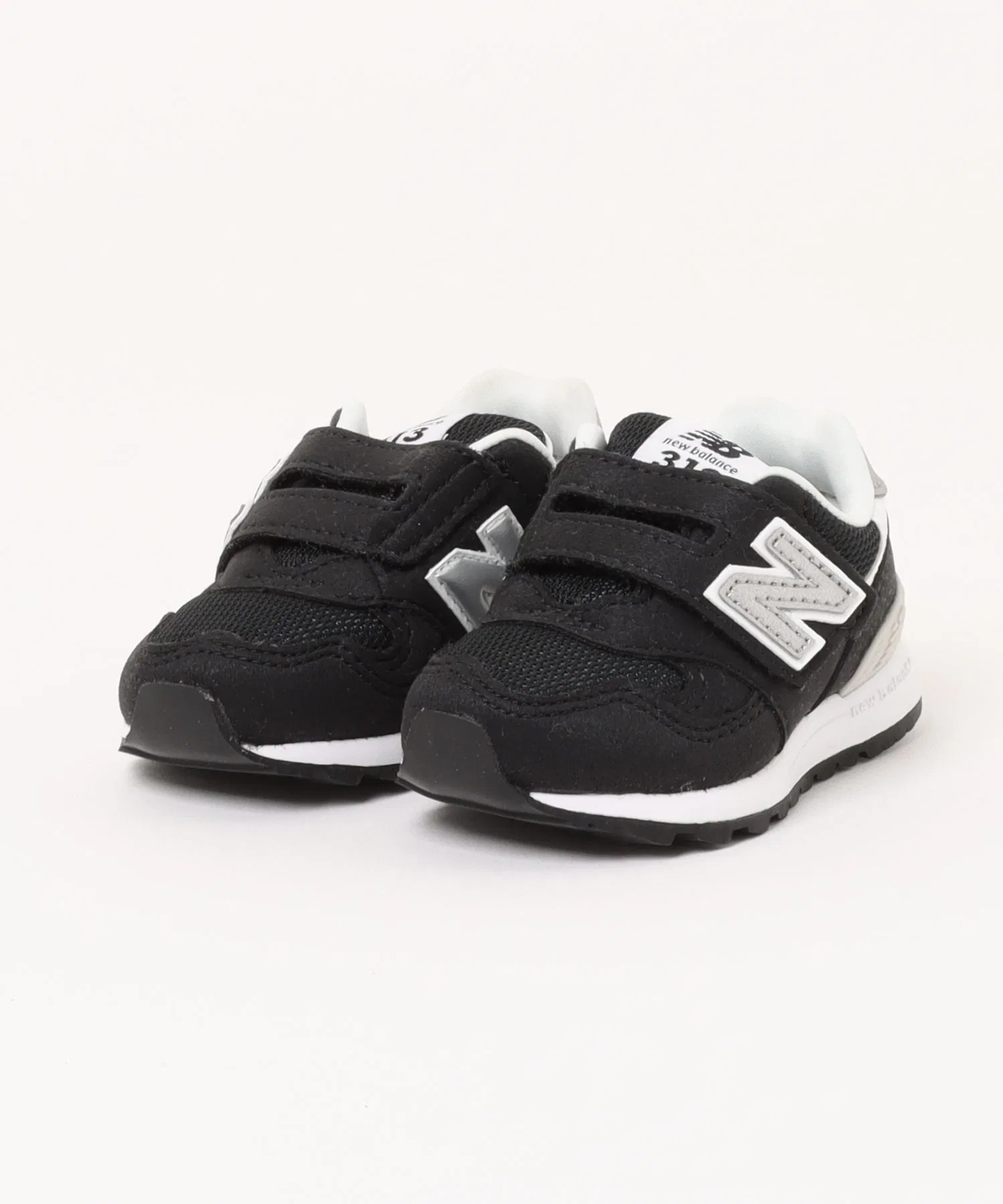 Детские кроссовки New Balance 313 v2 серебристые чёрные