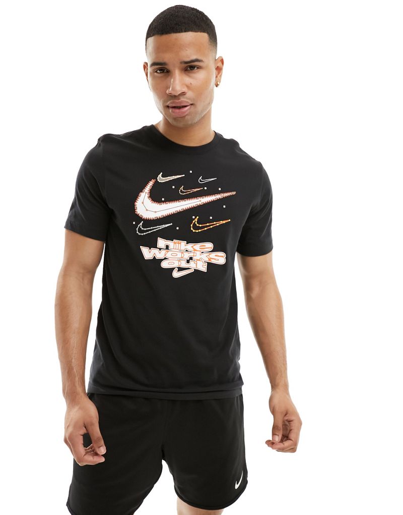 

Черная футболка с рисунком Nike Dri-Fit IYKYK