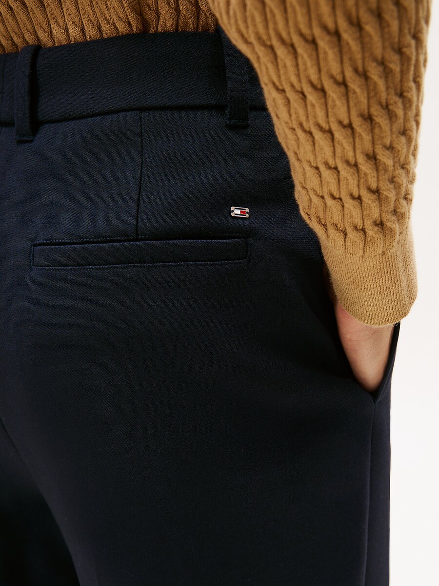 Обычные плиссированные брюки TOMMY HILFIGER, Navy — фото 3