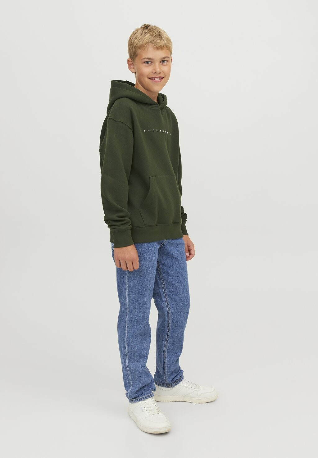 

Джинсы прямого кроя JJICLARK JJORIGINAL Jack & Jones Junior, цвет blue denim
