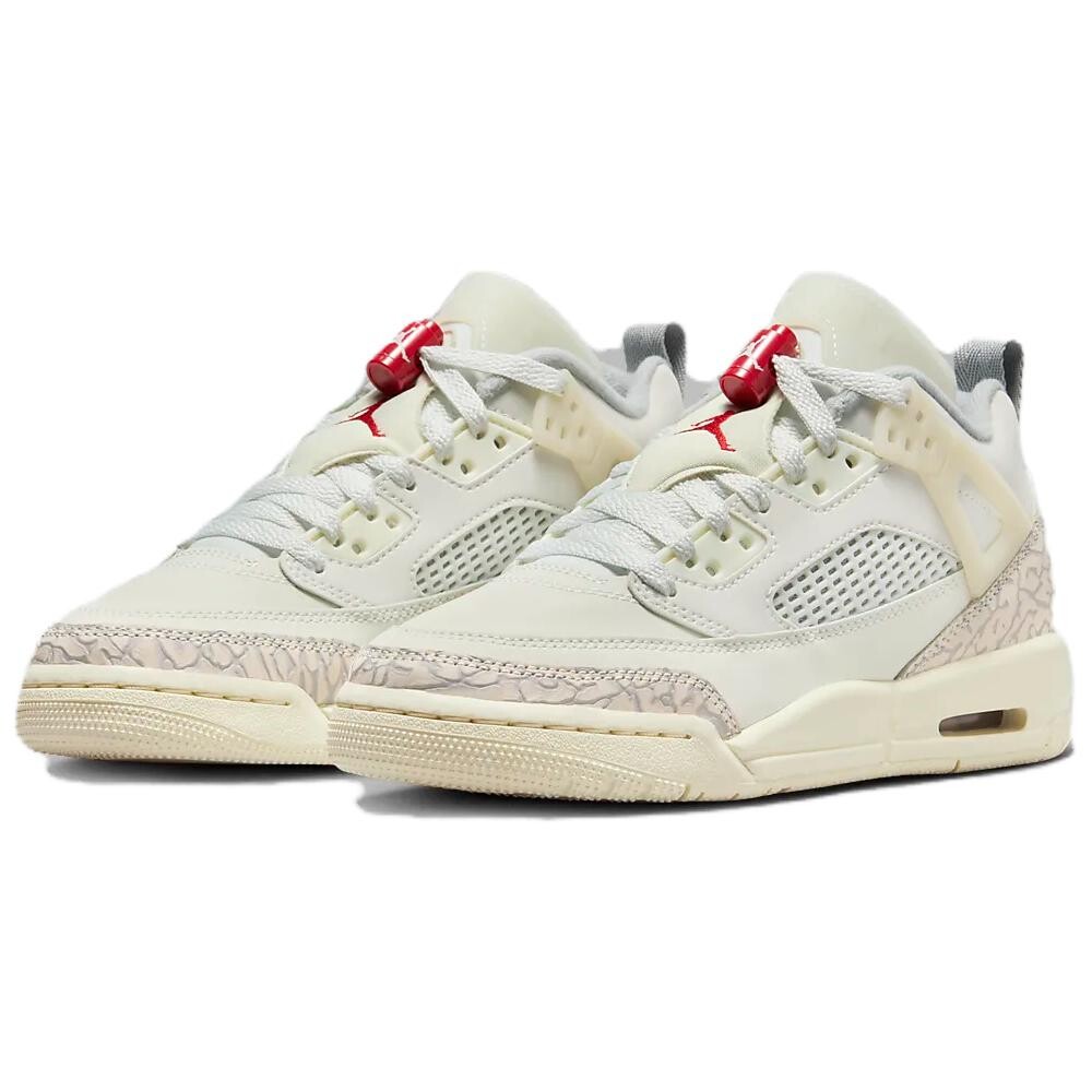 Jordan Spizike Винтажные Баскетбольные Кроссовки Женские, Beige/Red — фото 3